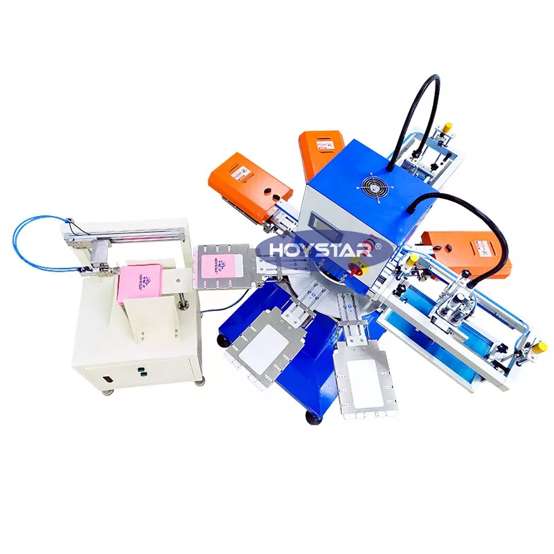 Automatický dvoubarevný sítotiskový stroj na ubrousky